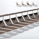 Stock 20 Lettini spiaggia mare prendisole alluminio Santorini Limited Edition Promozione