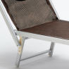 Stock 20 Lettini spiaggia mare prendisole alluminio Santorini Limited Edition 