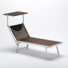 Stock 20 Lettini spiaggia mare prendisole alluminio Santorini Limited Edition 