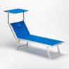 Bain de soleil transat de plage professionnel pare-soleil Santorini 