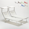 2er Set Liegestühle Strandliegen Sonnenliegen aus Aluminum Santorini Preis
