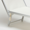 2er Set Liegestühle Strandliegen Sonnenliegen aus Aluminum Santorini 