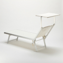 2er Set Liegestühle Strandliegen Sonnenliegen aus Aluminum Santorini 