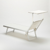 2er Set Liegestühle Strandliegen Sonnenliegen aus Aluminum Santorini 