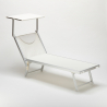 2er Set Liegestühle Strandliegen Sonnenliegen aus Aluminum Santorini 