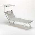 2er Set Liegestühle Strandliegen Sonnenliegen aus Aluminum Santorini 