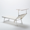 Lettino spiaggia mare prendisole professionale alluminio Italia Stock