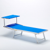 2er Set Sonnenliegen aus Aluminium Professionell für Strand und Meer Italia Katalog