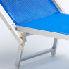 2er Set Sonnenliegen aus Aluminium Professionell für Strand und Meer Italia Modell