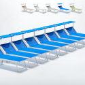 20 Lettini spiaggia mare prendisole in alluminio Italia stock Costo