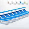 20 Lettini spiaggia mare prendisole in alluminio Italia stock Costo