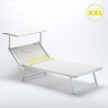 2 Lettini spiaggia mare professionali in alluminio Xl Grande Italia Sconti