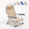 Liegestuhl Strandstuhl Klappbar mit Armlehne aus Aluminium für Strand Gargano Rabatte