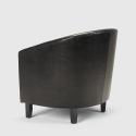 Poltrona design classico a pozzetto in similpelle per salotto ufficio sala attesa Seashell Caratteristiche