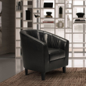 Kunstledersessel Cockpit-Sessel Lounge-Büro Wartezimmer Klassisches Design Seashell Sales