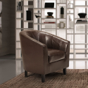 Kunstledersessel Cockpit-Sessel Lounge-Büro Wartezimmer Klassisches Design Seashell Verkauf