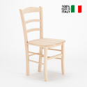 Chaises en bois ru stique pour bar salle à manger et restaurant Paesana Wood 