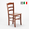 Chaises en bois ru stique pour bar salle à manger et restaurant Paesana Wood 