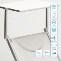 2er Set Liegestühle Strandliegen Sonnenliegen aus Aluminum Santorini 