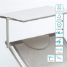 20 Lettini spiaggia mare professionali grandi in alluminio Italia Xl stock 