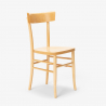 Chaise en bois rustique pour salle à manger cuisine bar restaurant Milano 