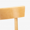 Chaise en bois rustique pour salle à manger cuisine bar restaurant Milano 