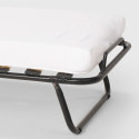 Brandina letto pieghevole con doghe e materasso 80x180cm in microfibra Apollo 