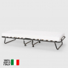 Brandina letto pieghevole con doghe e materasso 80x180cm in microfibra Apollo 