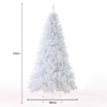 Künstlicher Schneewittchen Weihnachtsbaum 210cm künstliche PVC-Zweige Aspen Rabatte
