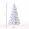 Albero di Natale bianco innevato realistico artificiale 180cm Gstaad Sconti