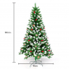 Sapin de Noël 180 cm artificiel écologique avec décoration Bergen Catalogue