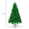 Sapin de Noël 210 cm artificiel écologique Gothenburg Offre