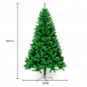 Künstlicher Weihnachtsbaum Traditionell Abgeschmückt 240 cm Helsinki Angebot