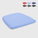 4 cuscini in similpelle per sedia industriale 32x32cm fix Stock