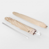 Ombrellone da spiaggia mare antivento 220cm in cotone Bagnino Light Stock