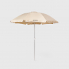 Ombrellone da spiaggia mare antivento 220cm in cotone Bagnino Light Vendita