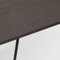 table à manger industrielle 120x60 design métal bois rectangulaire prandium Remises