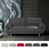Divano letto clic clac 3 posti design nordico reclinabile in tessuto Fortaleza Costo