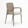 18 Sedie Boheme Grand Soleil per giardino poly rattan con braccioli Bar Ristorante Misure