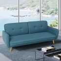 Canapé convertible 3 places clic clac design nordique en tissu Merida Vente