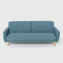 Canapé convertible 3 places clic clac design nordique en tissu Merida Remises