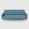 Merida Schlafsofa im Nordischen Design Schlafcouch Clic Clac 3-Sitzer aus Stoff Sales