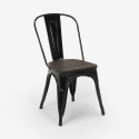 set tavolo rettangolare 120x60 con 4 sedie acciaio legno design industriale ralph Acquisto