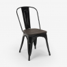set tavolo rettangolare 120x60 con 4 sedie acciaio legno design industriale ralph Acquisto