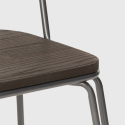 sedie Lix industrial acciaio per bar e cucina design ferrum 