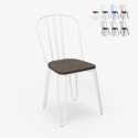 sedie industrial acciaio per bar e cucina design ferrum Offerta