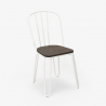 chaise industrielle en acier style pour bar et cuisine design ferrum 