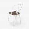 chaise industrielle en acier style pour bar et cuisine design ferrum 