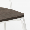 sedie industrial acciaio per bar e cucina design ferrum 