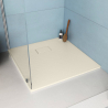 Piatto doccia quadrato 80x80 filo pavimento resina bagno moderno Stone 